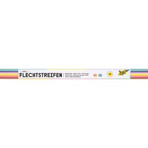 Bastelset Folia 70320 Flechtstreifen Pastell