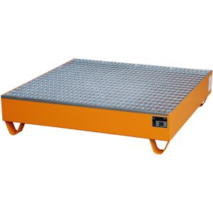 Auffangwanne BAUER 2032, orange, aus Stahl
