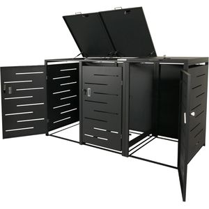 Mülltonnenbox Mendler HWC-E83, Metall