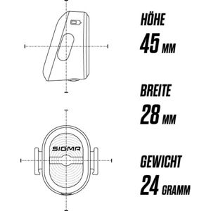 Produktbild für Fahrradlicht Sigma Aura 60 USB + Nugget II