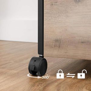 Produktbild für Rollcontainer Vasagle OFC071B02, aus Holz, grau