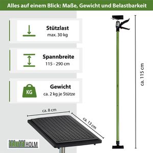 Produktbild für Deckenstütze Trutzholm 41665901, Länge 115-290cm
