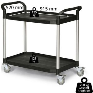 Produktbild für Tischwagen Matador HX-808LE, aus Kunststoff