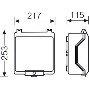 Produktbild für Leergehäuse Hensel KG 9003, wasserdicht IP66 für außen
