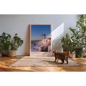 Produktbild für Wandbild Sinus-Art Santorini Griechenland