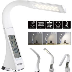 Produktbild für Schreibtischlampe Monzana Lilly, weiß, LED, dimmbar