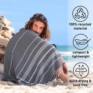 Produktbild für Strandtuch Fit-Flip Hamamtuch, 100 x 200 cm