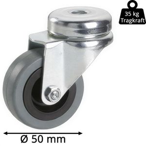 Produktbild für Apparaterolle Dörner+Helmer 773100C, mit Rückenloch