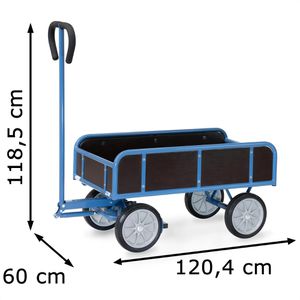 Produktbild für Handwagen Fetra 4122V, mit 4 Bordwänden