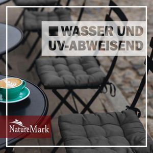 Produktbild für Stuhlkissen NatureMark anthrazit, für Außen