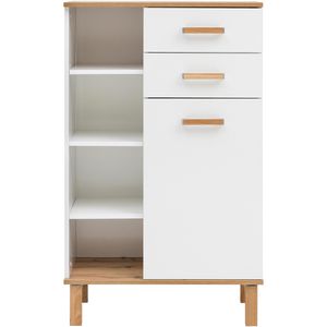 Produktbild für Highboard Schildmeyer Padua 142177, weiß, aus Holz