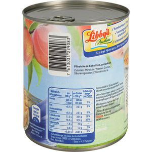 Produktbild für Obstkonserve Libby's Tortenpfirsiche