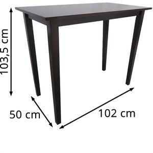 Produktbild für Bartisch vidaXL 241703, braun