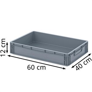 Produktbild für Eurobox AUER EG 64/12 HG, grau, 24 Liter
