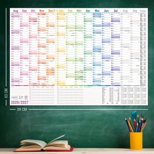 Produktbild für Plakatkalender Häfft 11164-7, Rainbow, 2026/2027