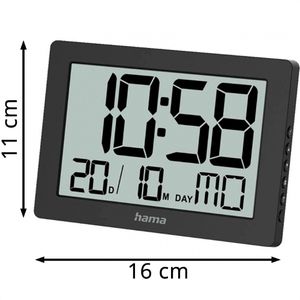 Produktbild für Wanduhr Hama Ko Tao, Kunststoff, digital, Quarzuhr