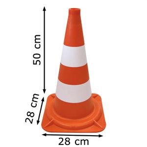 Produktbild für Leitkegel Dörner+Helmer 490151, Höhe 50cm