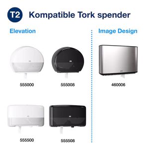 Produktbild für Toilettenpapier Tork Advanced 120377, T2 System