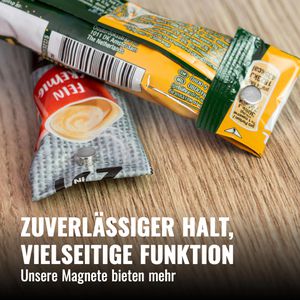 Produktbild für Magnete Poppstar 1010913 N35 silber, Neodym Magnet