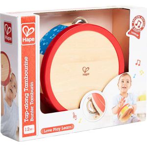 Produktbild für Kinder-Musikinstrument Hape Bunter Tamburin E0607