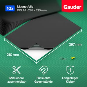 Produktbild für Magnetfolie Gauder A4, selbstklebend