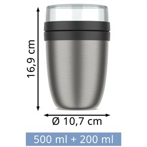 Produktbild für Thermobehälter Mepal Thermo-Lunchpot Ellipse, Edelstahl