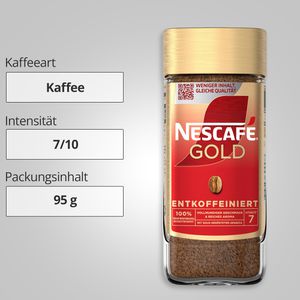 Produktbild für Kaffee Nescafe Gold, entkoffeiniert