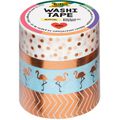Washi-Tape Folia 26415 Hotfoil, Rosegold 1 Rolle 5mm x 10m, 3 Rollen 15mm x 10m, 4 Rollen