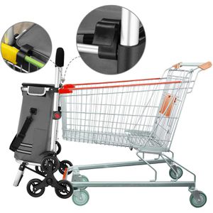 Produktbild für Einkaufstrolley Monzana 109121, grau, klappbar