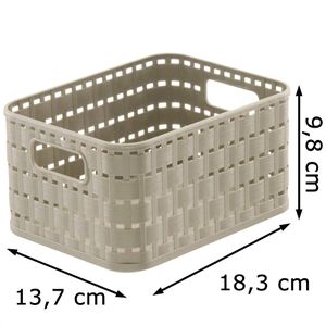 Produktbild für Aufbewahrungskorb Rotho Country A6, 2L