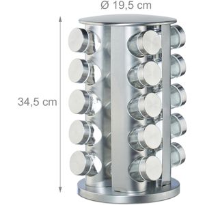 Produktbild für Gewürzkarussell Relaxdays 10026458, drehbar