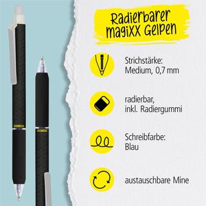 Produktbild für Gelschreiber Online magiXX Design Black, radierbar