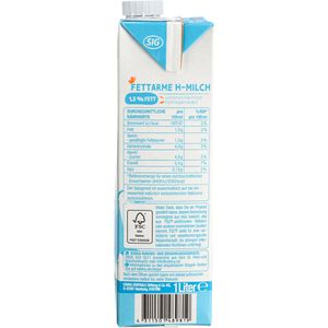 Produktbild für Milch Gut&amp;Günstig fettarme H-Milch, Fettgehalt 1,5%