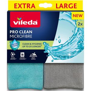 Produktbild für Allzwecktuch Vileda Pro CLEAN Microfaser, 30 x 34 cm