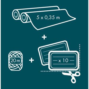 Produktbild für Geschenkpapier Clairefontaine 223889C, Tiny Rolls
