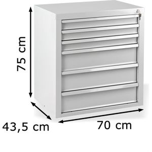 Produktbild für Schubladenschrank ADB 24778, aus Metall