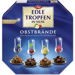 Produktbild für Pralinen Trumpf Edle Tropfen in Nuss Obstbrände, 16 Stück