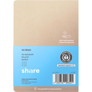 Produktbild für Notizbuch share 4-0015139, Karton Softcover