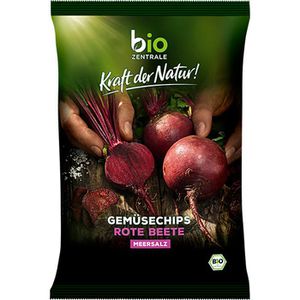 BioZentrale Chips Rote Beete und Meersalz, BIO, Rote Beete-Chips, 90g