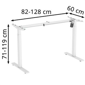 Produktbild für Schreibtischgestell LogiLink EO0052, weiß, 3 Memoryspeicher