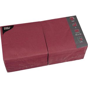Servietten Papstar 12494, bordeaux