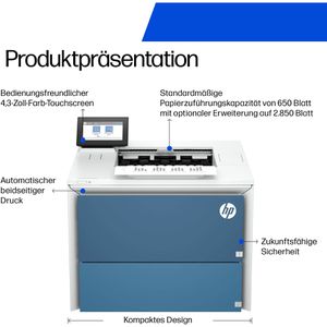 Produktbild für Laserdrucker HP LaserJet Enterprise 6501dn, s/w