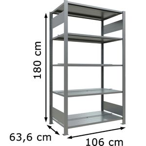 Produktbild für Aktenregal Schulte MULTIplus150, 17737, aus Metall
