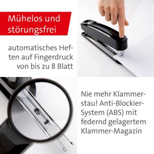 Produktbild für Heftgerät Novus B7A Automatic 020-1056, inkl. 200 Heftklammern