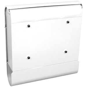 Produktbild für Briefkasten PROREGAL Armilan, weiß, aus Stahl