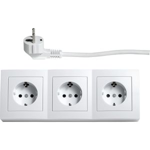 Produktbild für Tischsteckdose McPower Flair, mit 2 m Schuko Kabel