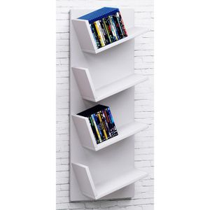 Produktbild für CD-Regal VCM Lansi, 911794, weiß