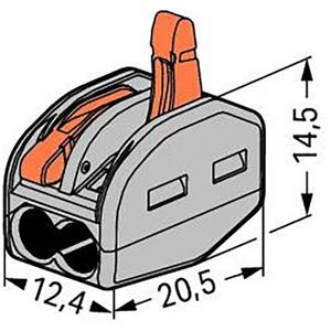 Produktbild für Verbindungsklemme Wago CLASSIC, 222-412, 2 Leiter