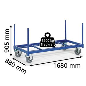 Produktbild für Transportwagen Rollcart Rungenwagen, 02-1234