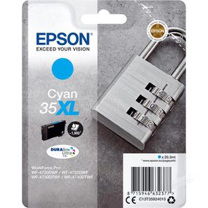Tinte Epson 35XL C13T359240 Vorhängeschloss, cyan